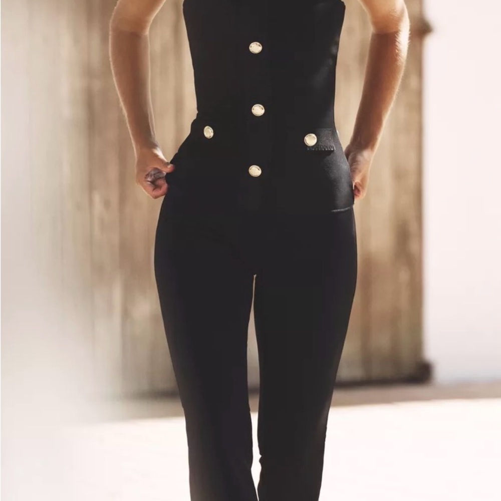 NWT Zara stretch flare pants with matching stretch contouring top